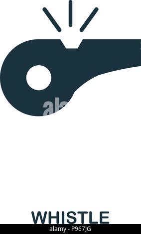 Whistle icon. Premium style icon design. UI. Illustration of whistle icon. Pictogram isolated on white. Ready to use in web design, apps, software, pr Stock Vector