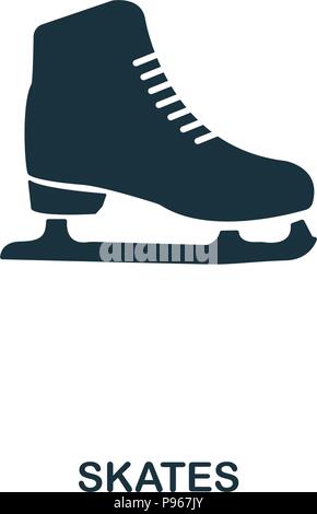 Skates icon. Premium style icon design. UI. Illustration of skates icon. Pictogram isolated on white. Ready to use in web design, apps, software, prin Stock Vector