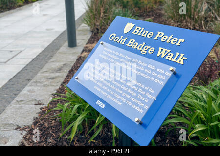 Peter Gold Badge Walk, Salford Quays Stock Photo