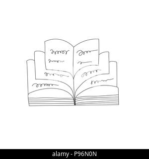 Hand drawn lettering Book club inscription for invitation and greeting ...