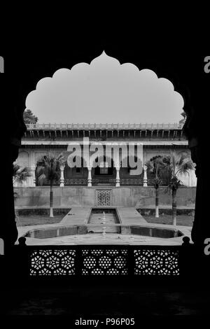 Partial view of Jal Mahal, Deeg Palace complex, Rajasthan, India Stock Photo