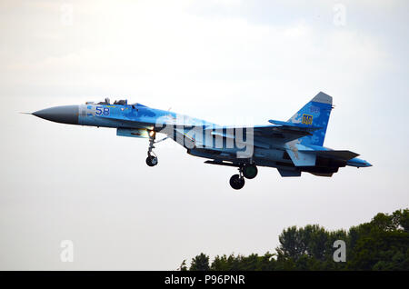 Ukrainian Air Force Su-27 (58) Flanker Stock Photo