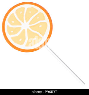 Candy stick, clipping path, isolated on white background  Stock Photo