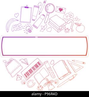 Line icons set of education process, music, sport, distance education, basic and elementary study, science, creative process, university and courses. Stock Vector