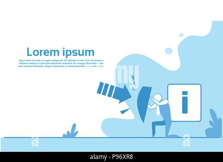 man silhouette holding shield information attack security privacy guard concept copy space horizontal Stock Vector