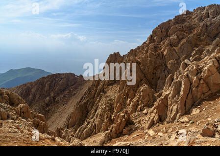 Nature landscape in Zagros Mountain near border of Iran and Iraq. Kurdistan Province, Iran. Stock Photo