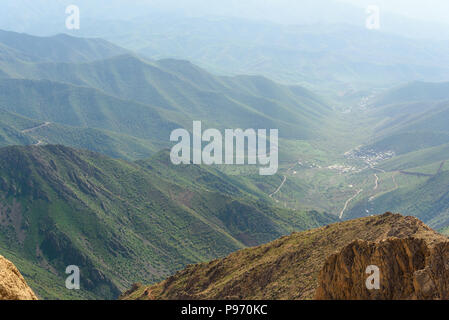 Nature landscape in Zagros Mountain near border of Iran and Iraq. Kermanshah Province, Iran. Stock Photo