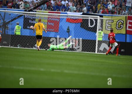 July 14th, 2018, St Petersburg, Russia. Match between England and Belgium 2018 FIFA World Cup Russia 3rd Place Playoff at Saint-Petersburg Stadium, Russia. Shoja Lak/Alamy Live News Stock Photo
