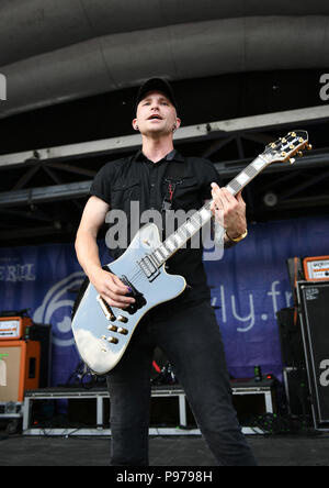 July 12, 2018 - Virginia Beach, VIRGINIA, USA - VANS WARPED TOUR 18  brings  AS IT IS      to the Veteran's United Home Loans Amphitheater . in Virginia Beach, Virginia on 12 JULLY 2018. (Credit Image: © Jeff Moore via ZUMA Wire) Stock Photo