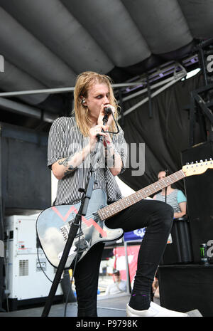 July 12, 2018 - Virginia Beach, VIRGINIA, USA - VANS WARPED TOUR 18  brings  AS IT IS      to the Veteran's United Home Loans Amphitheater . in Virginia Beach, Virginia on 12 JULLY 2018. (Credit Image: © Jeff Moore via ZUMA Wire) Stock Photo