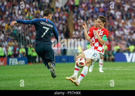 Croatia's Luka Modric during the FIFA World Cup Final at the Luzhniki  Stadium, Moscow Stock Photo - Alamy