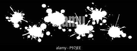 ink blobs design Stock Vector