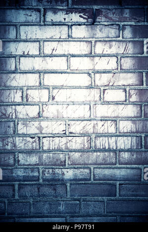 Blue brick wall background Stock Photo
