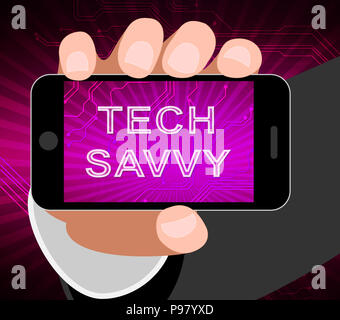 Tech Savvy Digital Computer Expert 3d Rendering Means Hitech Smart ...