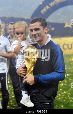 Antoine Griezmann França Comemora Depois Que França Derrotou Croácia Sua —  Fotografia de Stock Editorial © ChinaImages #234445800