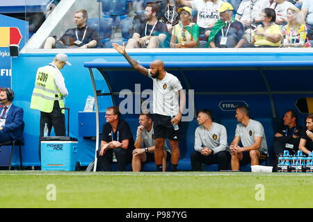 Saint Petersburg, Russia. 14th July, 2018. Thierry Henry (FRA) Football/Soccer : FIFA World Cup Russia 2018 3rd place match between Belgium 2-0 England at the Saint Petersburg Stadium in Saint Petersburg, Russia . Credit: Mutsu KAWAMORI/AFLO/Alamy Live News Stock Photo