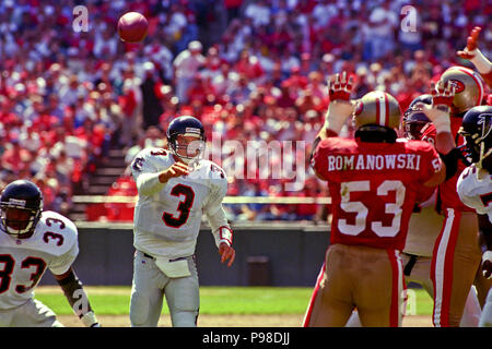 September 29, 1996 - San Francisco, California, U.S - San Francisco 49ers  vs. Atlanta Falcons at Candlestick Park Sunday, September 29, 1996. 49ers  beat Falcons 39-17. San Francisco 49ers wide receiver Jerry