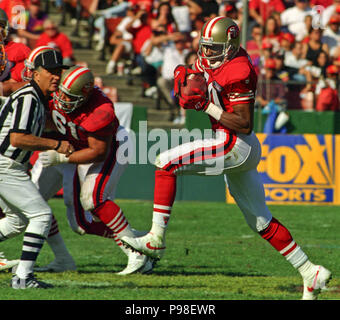 October 23, 1994 - San Francisco, California, U.S - San Francisco 49ers vs. Tampa  Bay Buccaneers at Candlestick Park Sunday, October 23, 1994. 49ers beat  Buccaneers 41-16. San Francisco 49ers quarterback Steve Young (Credit  Image: © Al Golub via