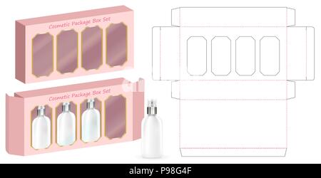 Download Square plastic bottle. Mock-up vector illustration Stock Vector Art & Illustration, Vector Image ...