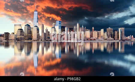 Downtown of New York City, USA Stock Photo