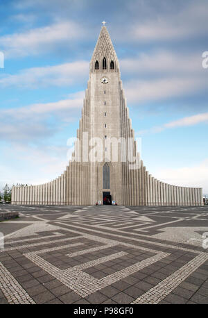 Cathedral Hallgrimskirkja, Reykjavik. Stock Photo