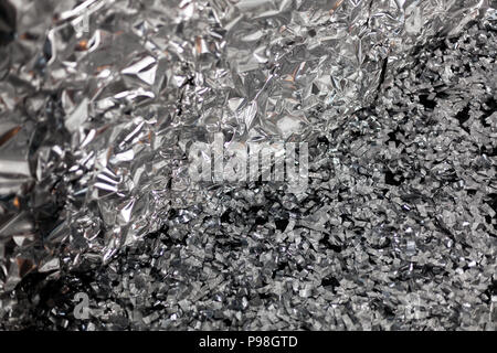 Premium Photo  Full frame take of a sheet of crumpled gold aluminum foil