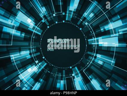 vector digital technology concept, abstract background Stock Vector