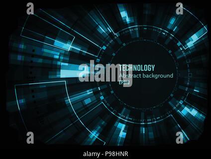 vector digital technology concept, abstract background Stock Vector