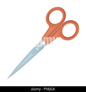 Metal scissors with blue handles.Sewing or tailoring tools kit single icon  in monochrome style vector symbol stock illustration. Stock Vector by  ©PandaVector 149366626