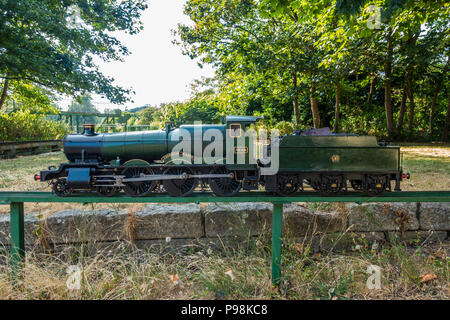 A scale model of 4-6-0 Manor Class of GWR steam locomotive 'Cookham Manor'. Stock Photo