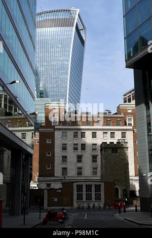 View at the Walkie Talkie from London Street Stock Photo