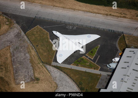 Aerial photograph of the Avro Heritage Museum Stock Photo