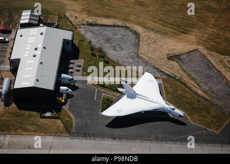 Aerial photograph of the Avro Heritage Museum Stock Photo