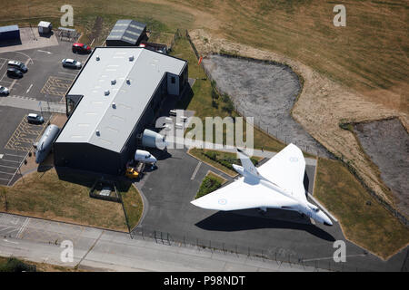 Aerial photograph of the Avro Heritage Museum Stock Photo