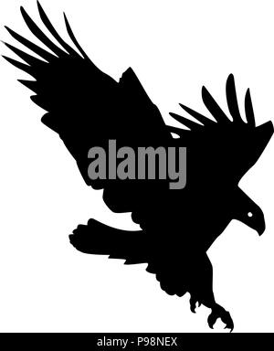 Eagle attacking Stock Vector