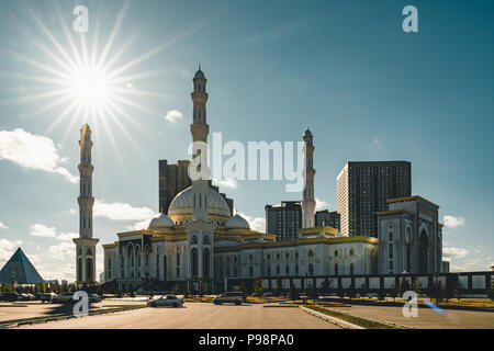 Central Asia Kazakhstan Astana Hazrat Sultan Mosque The Largest In