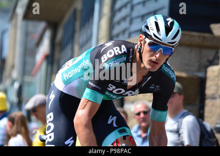 Marcus Burghardt of Bora competing in Tour de France 2018 Stock Photo