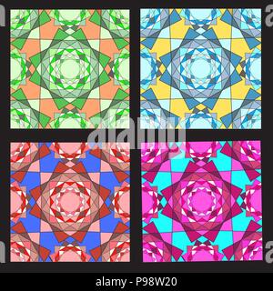 Irregular color mosaic Vector Stock Vector