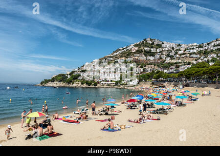 Canyelles in Roses on Cape Creus Costa Brava Spain Stock Photo