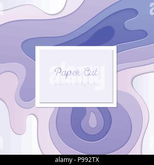 Purple abstract layout- vector template illustration Stock Vector