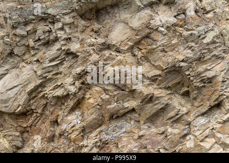 full frame closeup of a brittle stone background Stock Photo