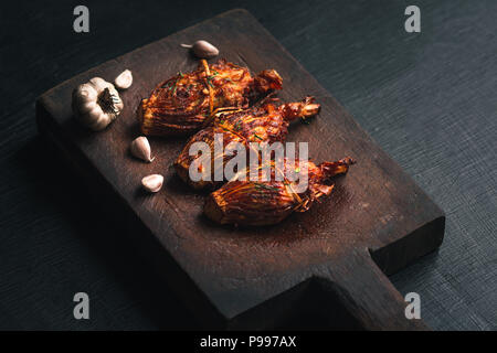 Bamboo shoot Stuffed pork herb Frying oil North Thai food Stock Photo