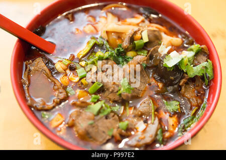 beef noodle soup, chinese taiwanese cuisine Stock Photo