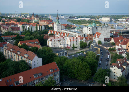 Pomeranian mannerist Zamek Ksiazat Pomorskich (Pomeranian Ducal Castle) in Historic Centre of Szczecin, Poland. June 15th 2018 © Wojciech Strozyk / Al Stock Photo