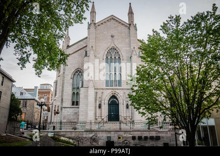 church converted into a library Maison de la Litterature in quebec city canada Stock Photo