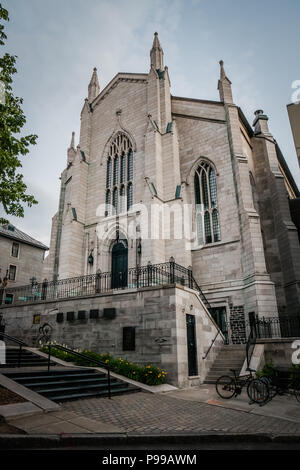 church converted into a library Maison de la Litterature in quebec city canada Stock Photo