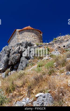 Timios Stavros Church, Castle of Chora, Kalymnos or Kalimnos, Dodecanese Islands, Greece. Stock Photo