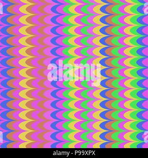 Vector ikat wave oxid seamless pattern Stock Vector