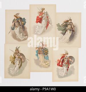 Costume designs for opera Der Ring des Nibelungen by Richard Wagner. Museum: PRIVATE COLLECTION. Stock Photo