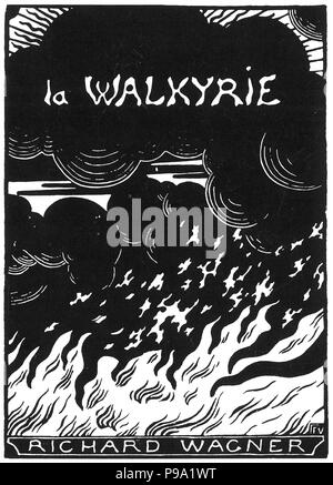 Cover of the vocal score of opera Die Walküre by Richard Wagner. Museum: PRIVATE COLLECTION.